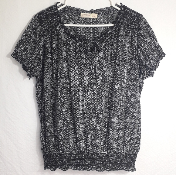 Faded Glory | lightweight Printed flowy top - Picture 11 of 12